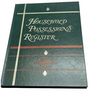 Household possessions register book Robert Patterson hardcover copyright READ